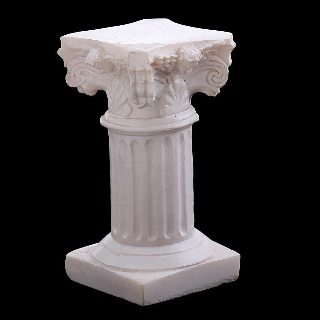 Resin Roman Column Pillar Model Miniature For Garden Diorama Yard Accessory