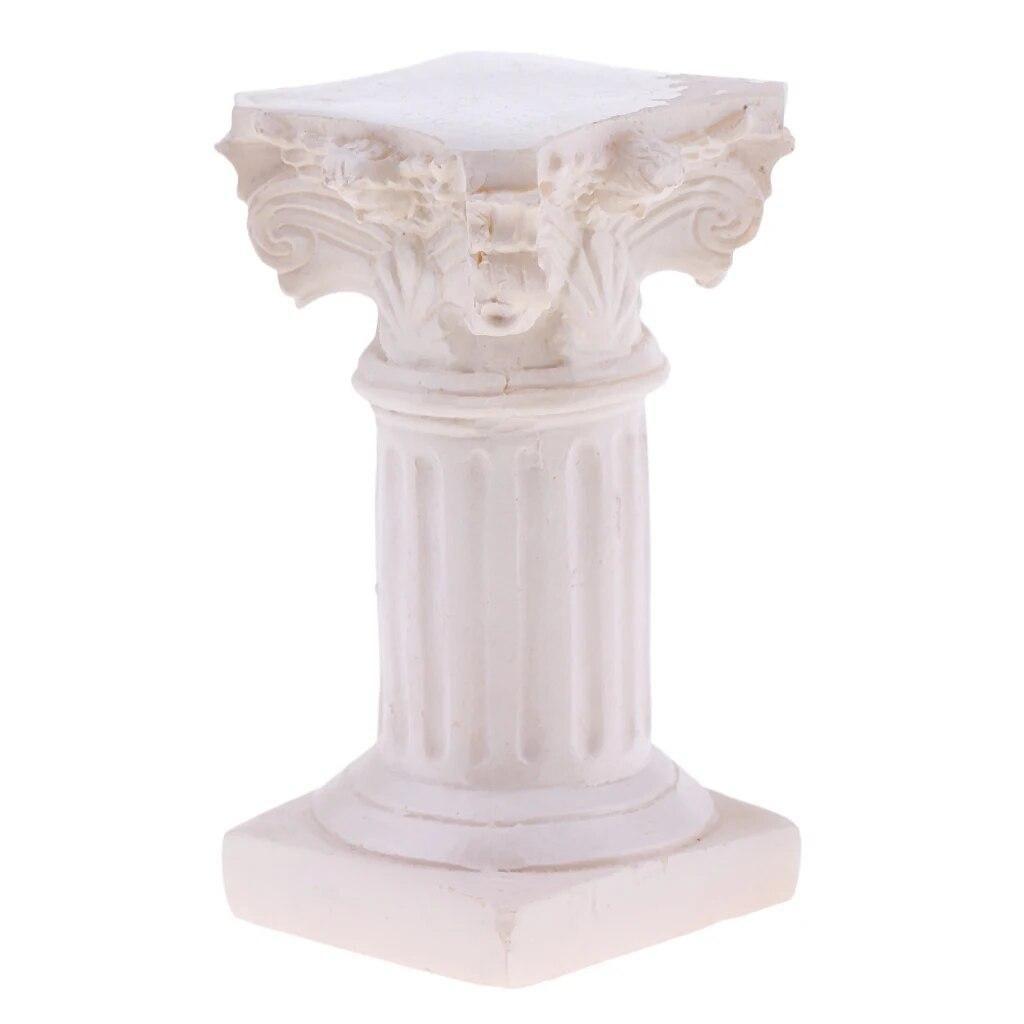 Resin Roman Column Pillar Model Miniature For Garden Diorama Yard Accessory