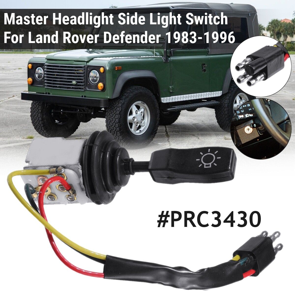 For Land Rover Defender Main Master Light Switch PRC3430