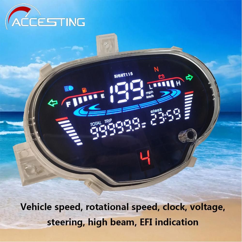 LED Digital Speedometer Odometer for Yamaha Sight 115 motorcycle Accessories