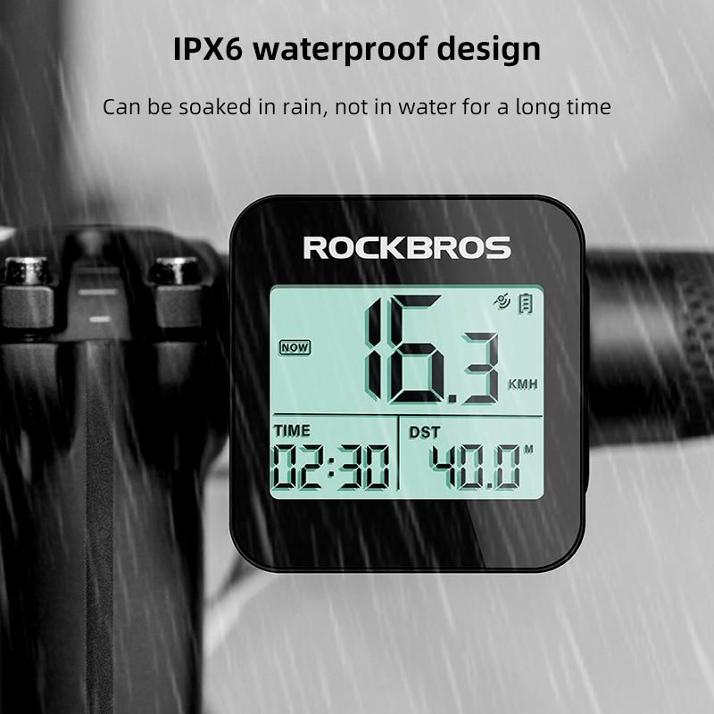 ROCKBROS Smart Bicycle Computer with Gps Speedometer USB Charge Wireless Bike Computer Ultralight Mtb Road Bicycle Accessories