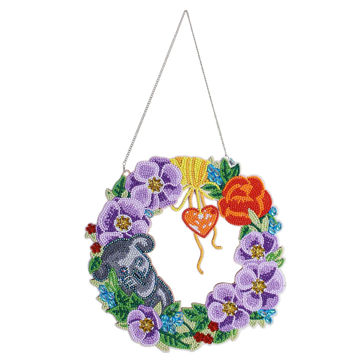 5D Diamond Paint Christmas Wreath DIY Round Garland