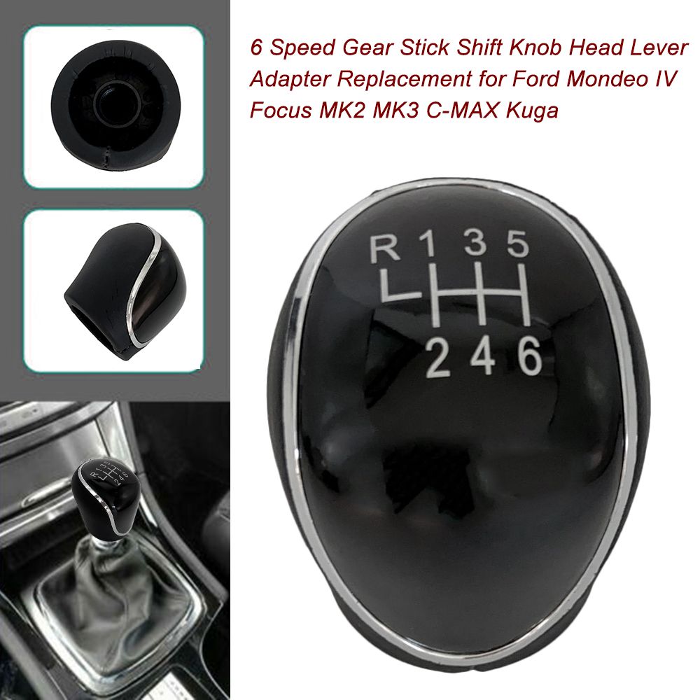 6 Speed Gear Stick Shift Knob Head Lever Adapter Replacement