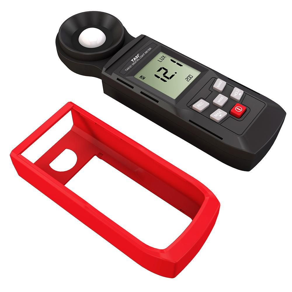 TASI Handheld Lux Meter Mini LCD Luminometer Digital Photometer Luxmeter Light Meter Illuminometer 0-100000 Lux with Max/Min/Data Hold Mode