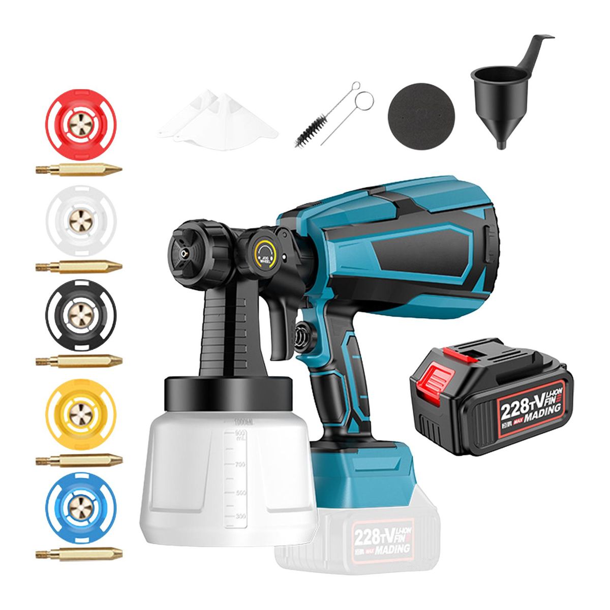 Paint Sprayer Cordless 1000ml Electric Coating And Style C