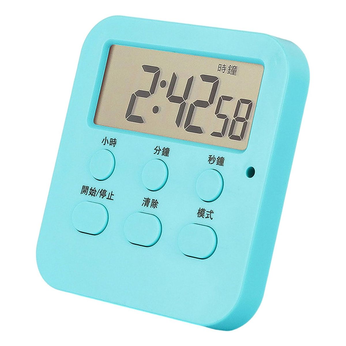 1 Set Digital Cooking Shower Study Clock Blue