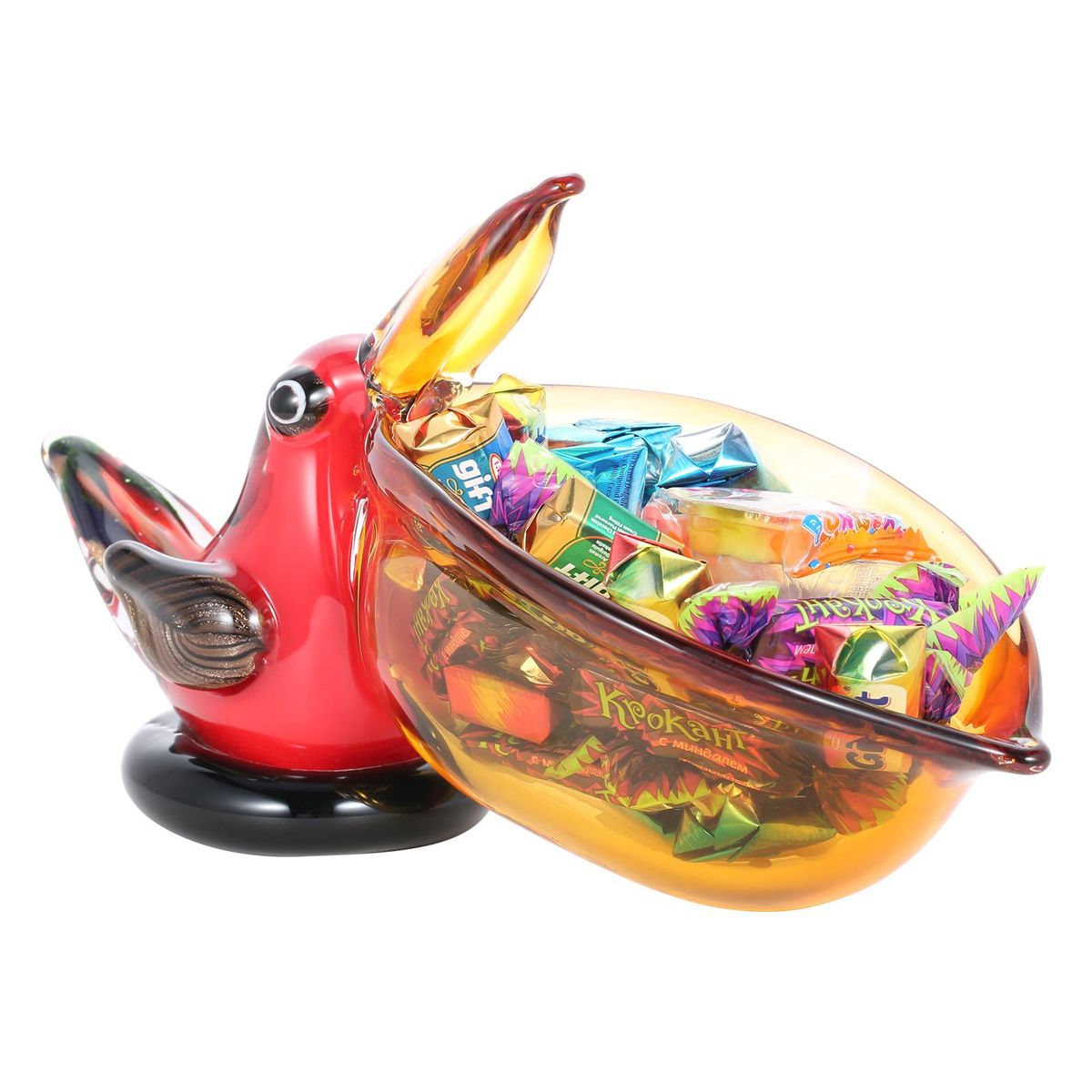 Tomfeel Bird Statue with Big Open Mouth Animal Storage Bowl Candy Dish Fruit Bowl Snack Keychain Holder Living Room Bedroom Kitchen Desktop Decor