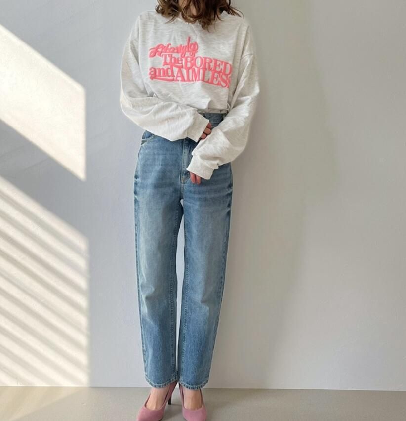 2022 Autumn/Winter New Lotte Ins Hot Selling Loose Fit Slim and Thickened Sweater Women's Round Neck