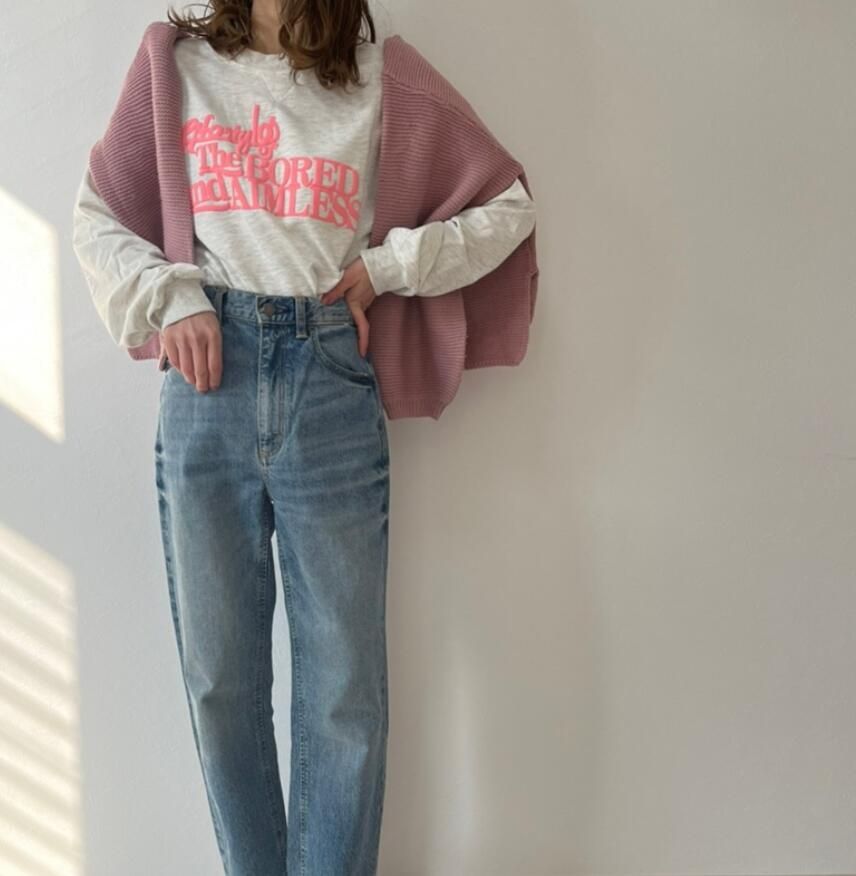 2022 Autumn/Winter New Lotte Ins Hot Selling Loose Fit Slim and Thickened Sweater Women's Round Neck
