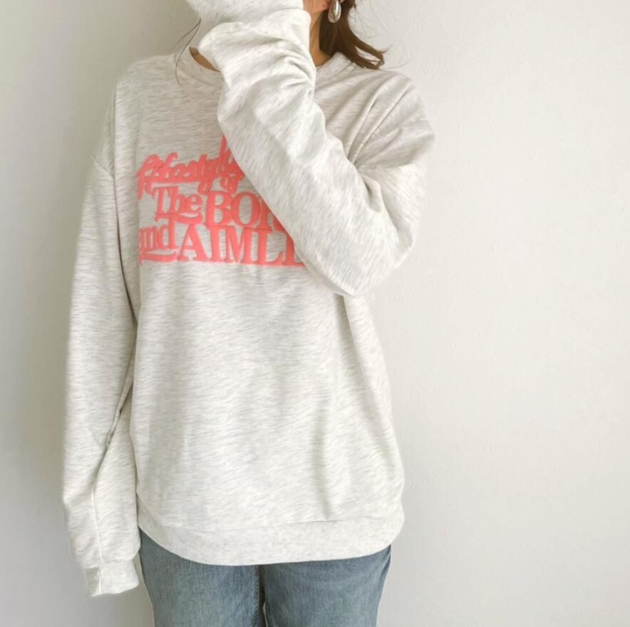 2022 Autumn/Winter New Lotte Ins Hot Selling Loose Fit Slim and Thickened Sweater Women's Round Neck