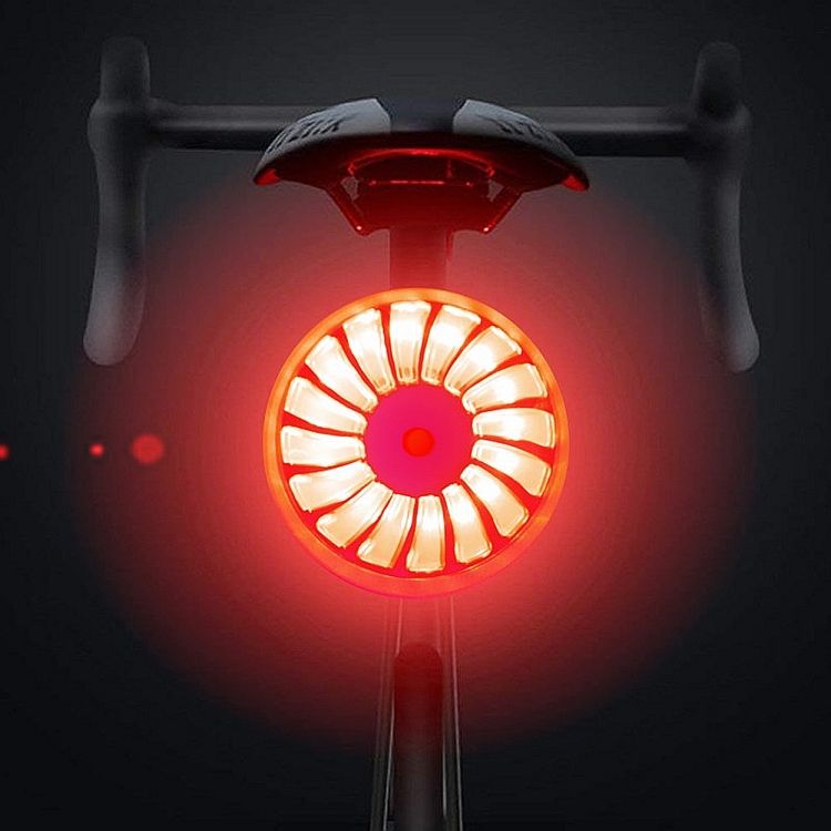 Bicycle Smart Sensor Brake Light USB Tail Light