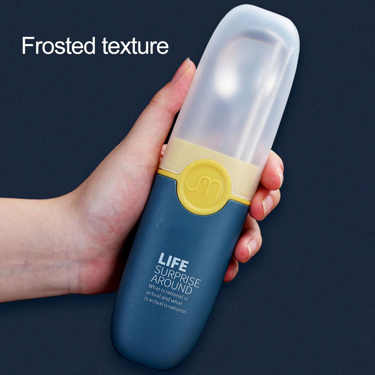 1 Set Travel Cutlery Set Students Kids Travel Spoon Kit Blue