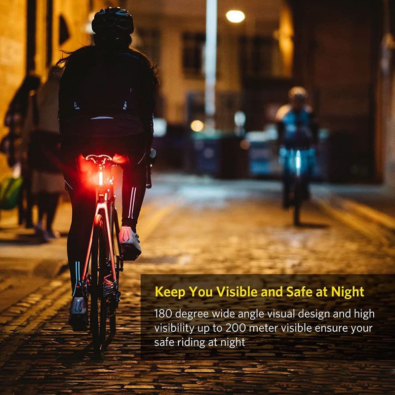 USB Rechargeable LED Bicycle Tail Light, Safety Tail Light