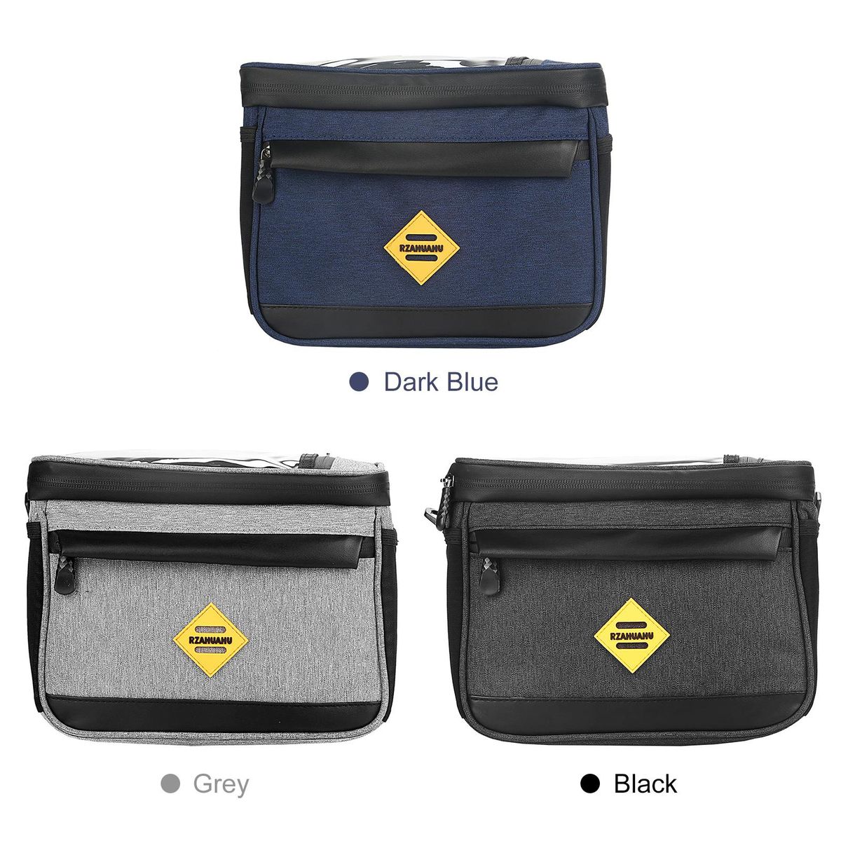 Cycling Insulated Bike Cooler Bag Water Resistant Bike Handlebar Bag Bike Basket Front Bag Pannier with Bike Phone Mount