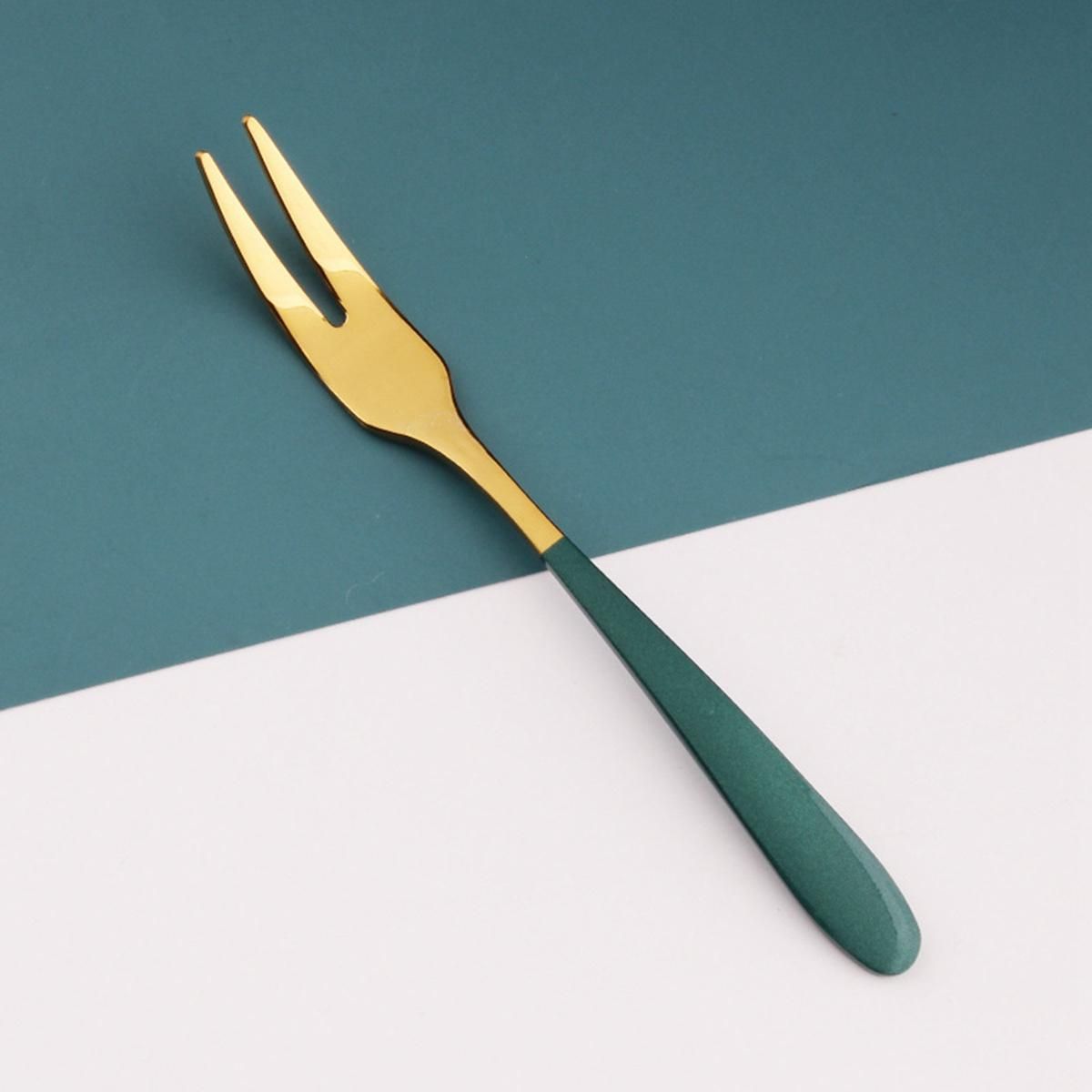 5 Pieces of 5 Inch Stainless Steel Luxury Exquisite Fruit