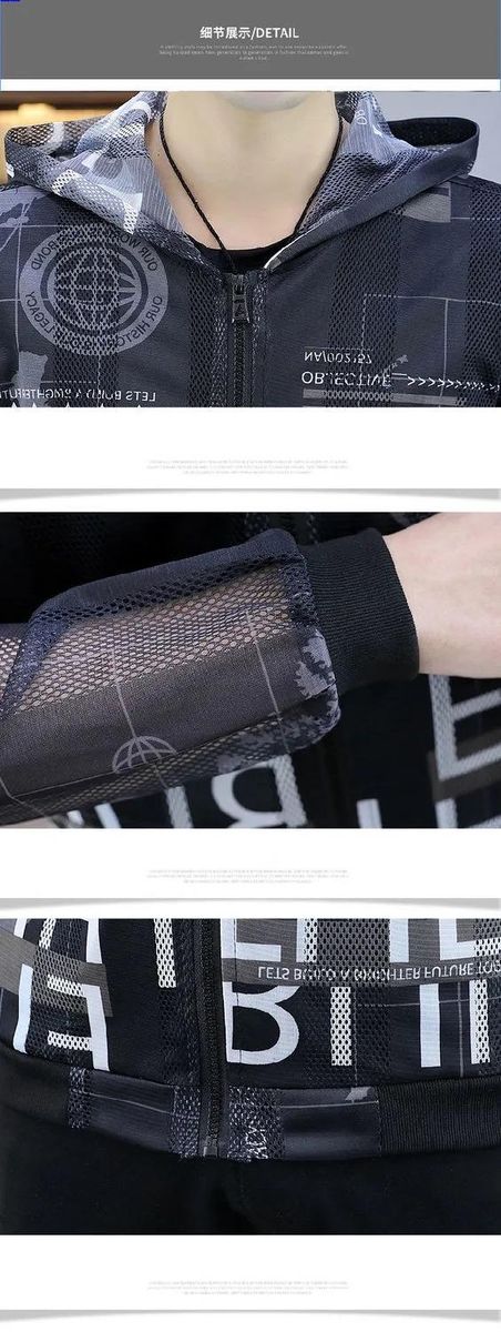Summer Thin Jackets Men Breathable Slim Fit Bomber Jacket Sun Protection Clothing Stand Collar Hollow Streetwear Outwear Coats