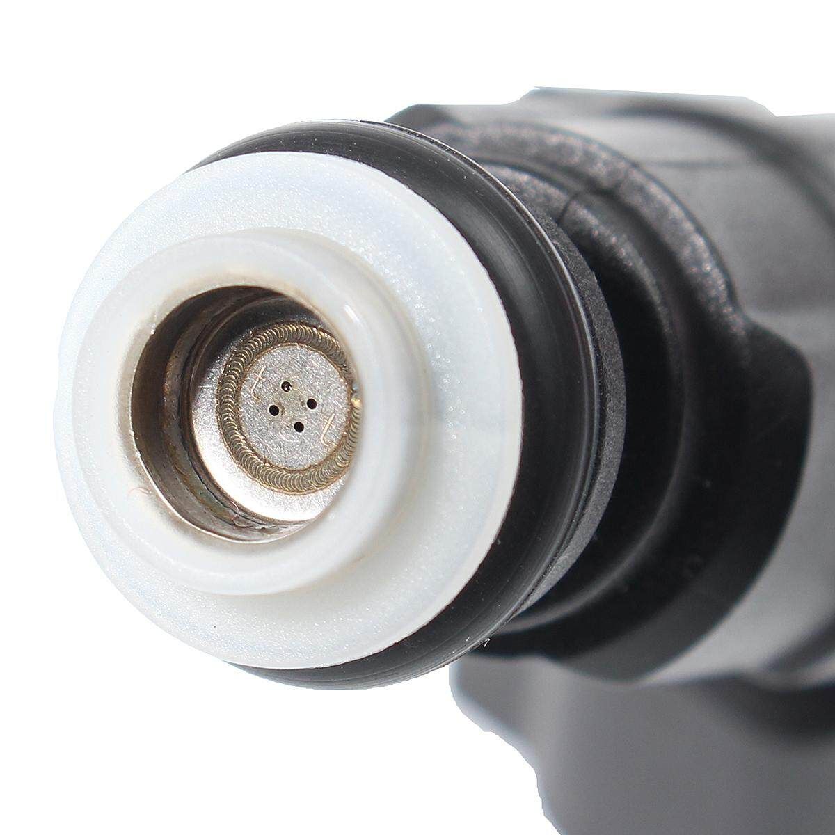 Set Of 6 4-Hole Upgrade Fuel Injectors For 99-04 4.0L Jeep Cherokee Black
