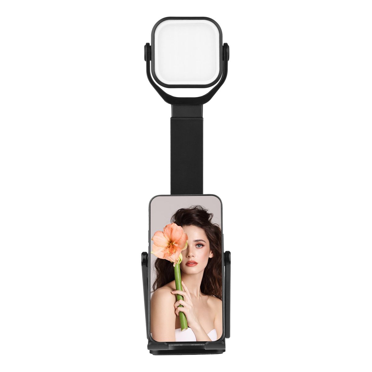 Foldable Mobile Phone Holder   LED  Light 2-in-1 46 Lamp