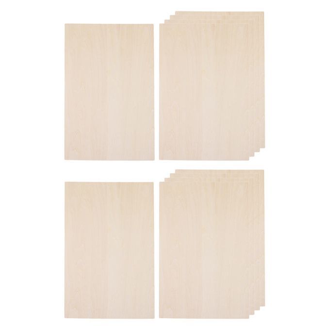 20x Crafts Plain Balsa Wood Sheets Lumber For DIY  Ship Table House