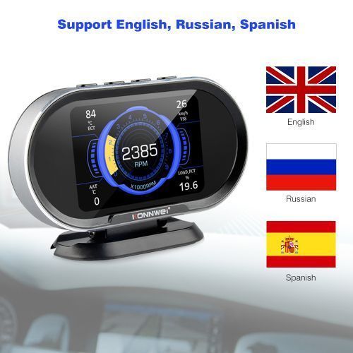 Computer Auto Car Digital Computer Display OBD 2 Scanner Fu-el Consumption Water Temperature Gauge Speedometer