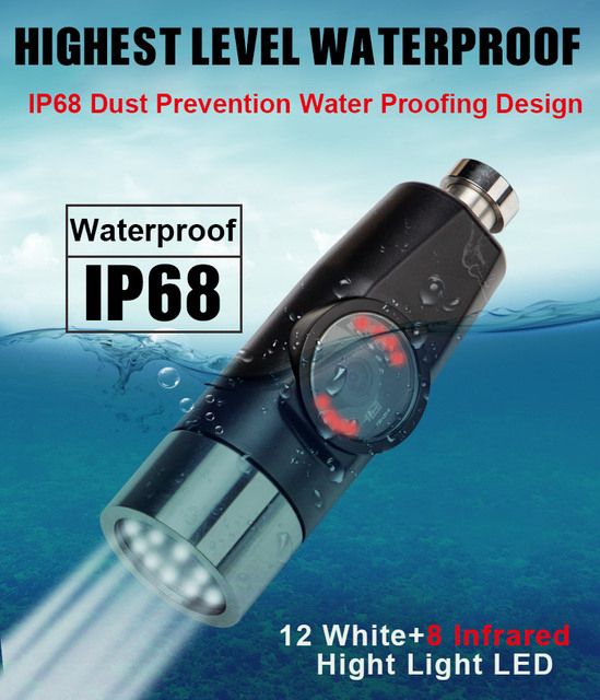Well Pipe Inspection Video Camera Drain Sewer Pipeline Industrial Endoscope Deep Down Hole Underwater Underground Lens(#dual Lens)