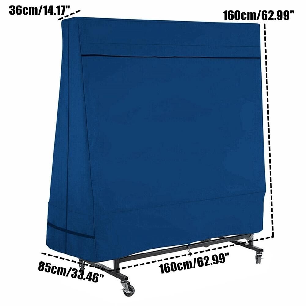 Ping Pong Table Covers Oxford Waterproof Outdoor Rain Wind Sun Dust UV Resistant Table Tennis Protective Storage Cover