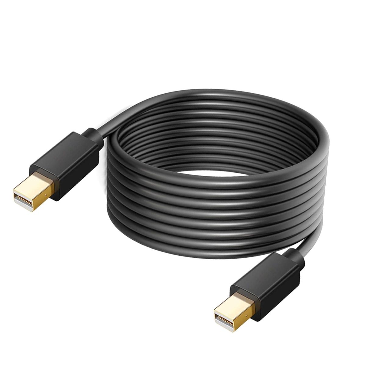 Mini DP Converter Cable Mini DP to Mini DP Connector Video Cable Black