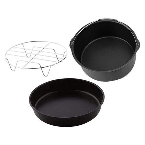 Cake Cans, Pizza Pan, 3Pcs/Set Steel Round Air