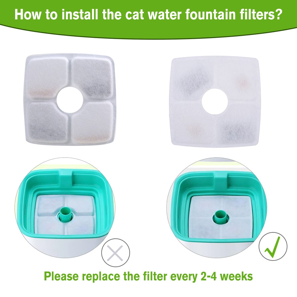 Cat Water Fountain Filters Replacement Filters For
