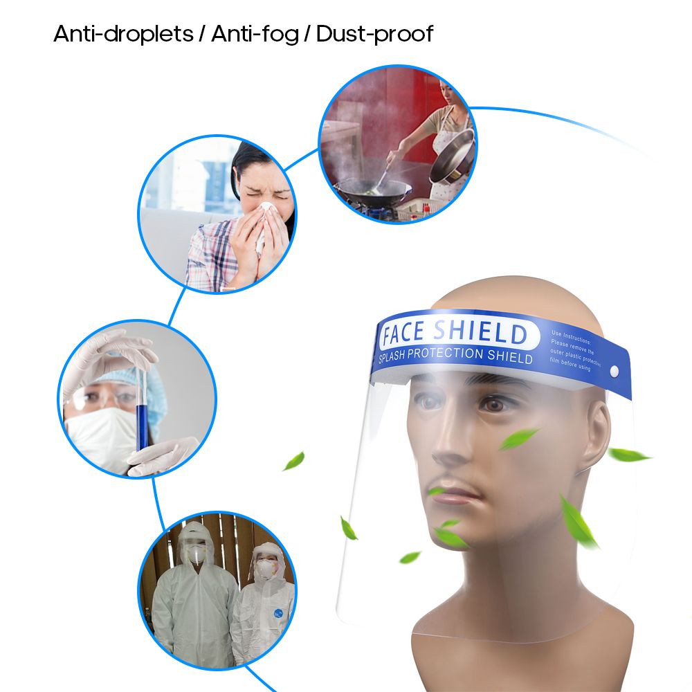 10Pcs Full Face Cover Droplets-proof Fog-proof Dust-proof