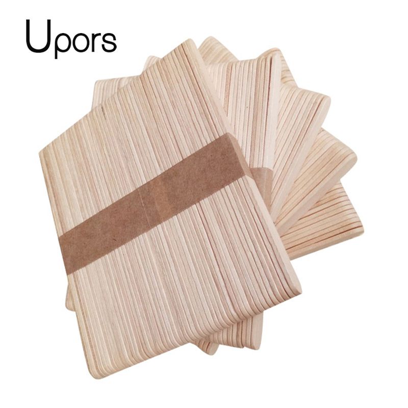 50/100Pcs/Set Natural Wooden Popsicle Sticks 11.4CM Length Wood Craft Pop Popsicle Sticks Ice Cream Sticks Lolly Sticks-50pcs