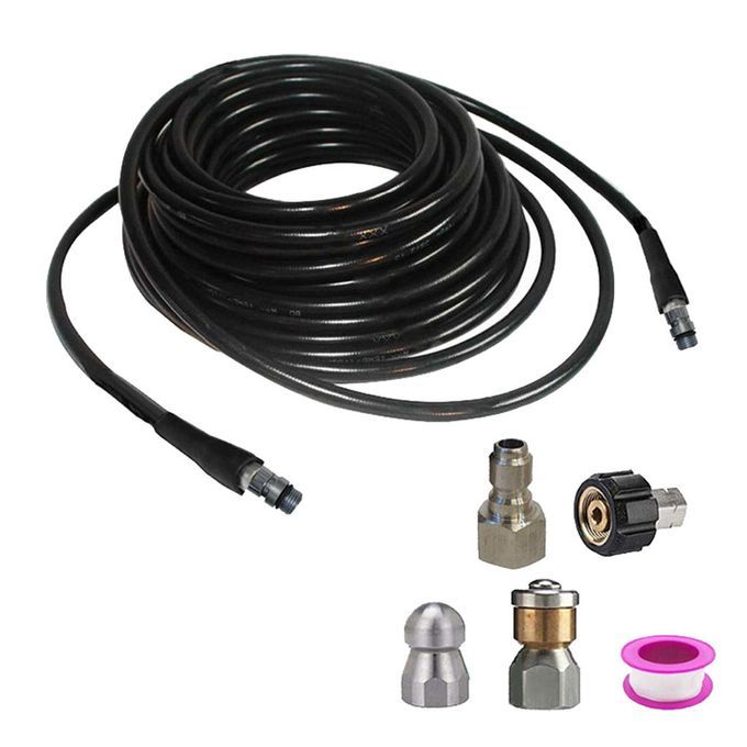 High Pressure Washer Sewer Cleaning Nozzle Kits Anti-Explosion Water