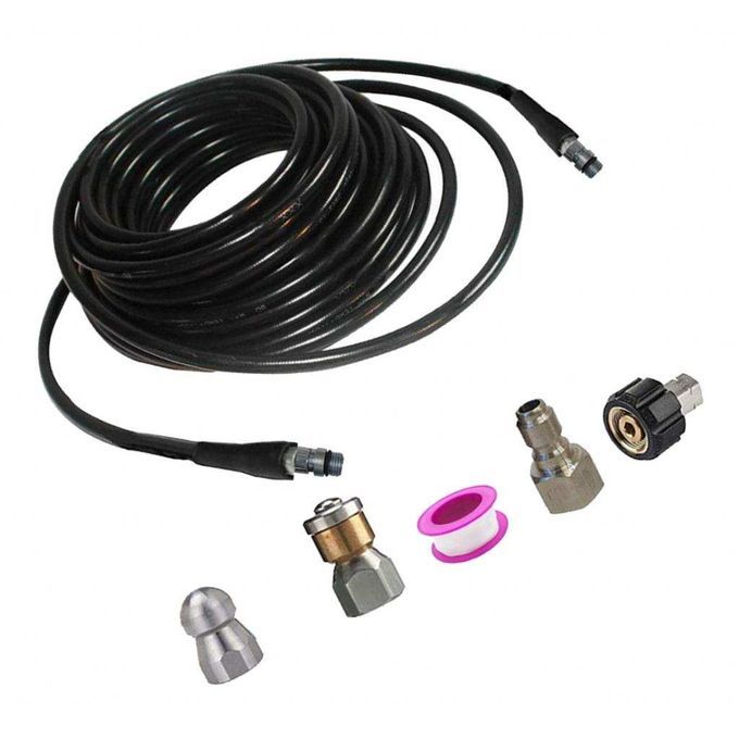 High Pressure Washer Sewer Cleaning Nozzle Kits Anti-Explosion Water