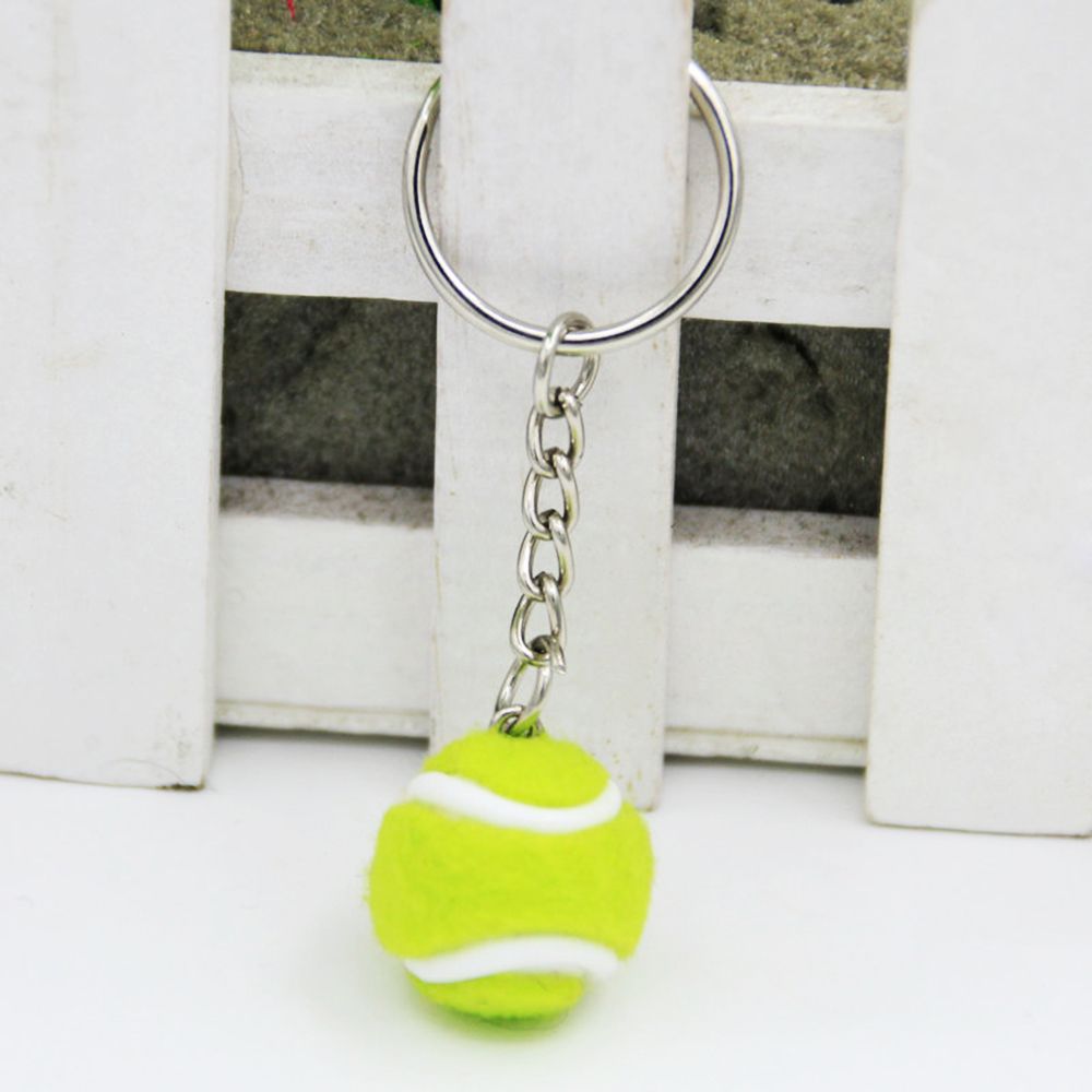 Mini Tennis Ball Key Chain Key Ring Decoration Accessory