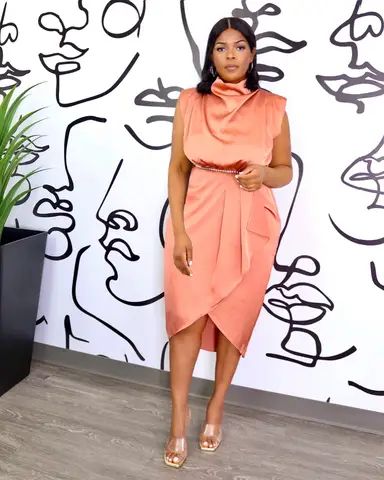 Silk party dress