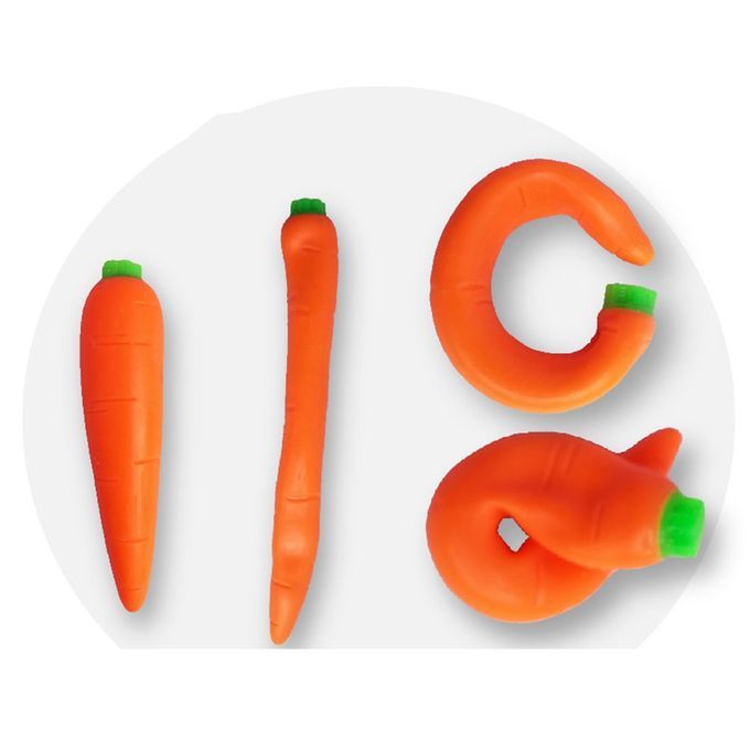 Arrot Squishy Toys Stress-Relief Toys Stret Hy  -Sand Fil  Rubber Toys-carrot-15*4cm
