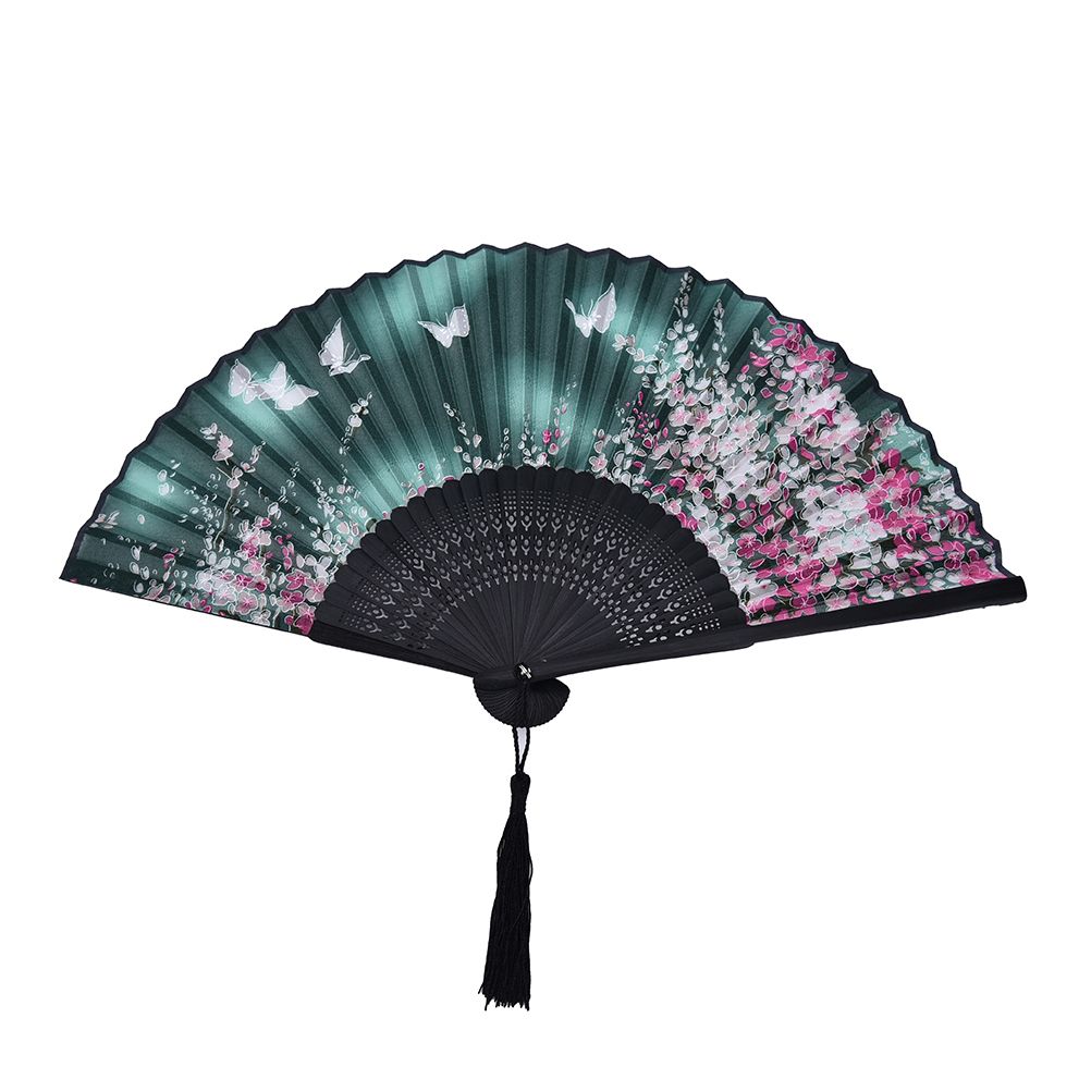 Fan 1pcs Decor Hand Craft Dance Folding Cherry Summer Chinese Gift Pocket Wedding Art Fan Blossom Sakura Japanese Party Fashion