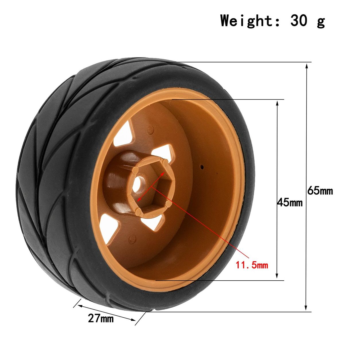 Remote Control Off-Road Rally Car Tires 65*45*26mm 4pcs Replacement for TAMIYA TT02 XV01 HSP 94123 HPI KYOSHO WLtoys 1/10 Remote Control Car Wheel