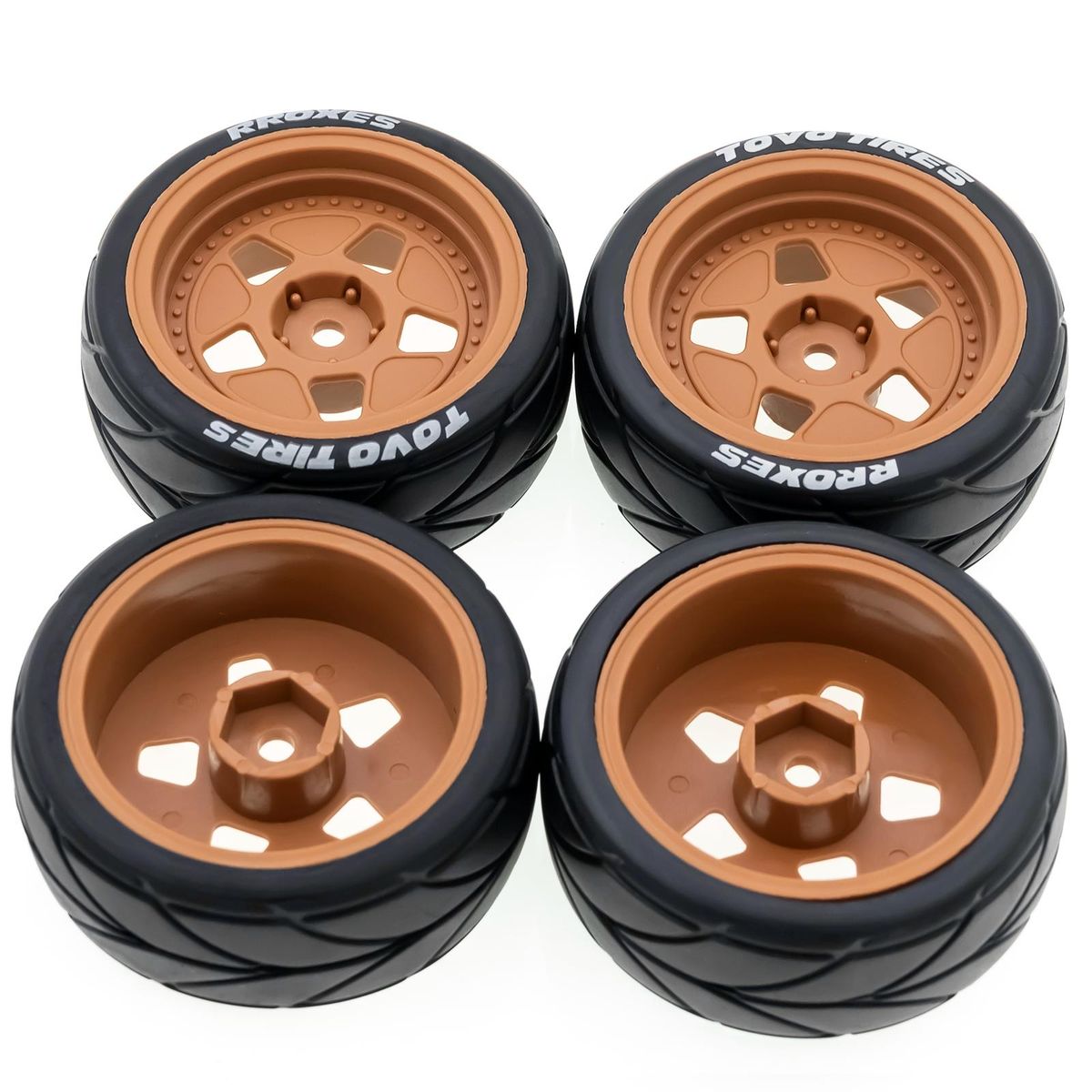 Remote Control Off-Road Rally Car Tires 65*45*26mm 4pcs Replacement for TAMIYA TT02 XV01 HSP 94123 HPI KYOSHO WLtoys 1/10 Remote Control Car Wheel