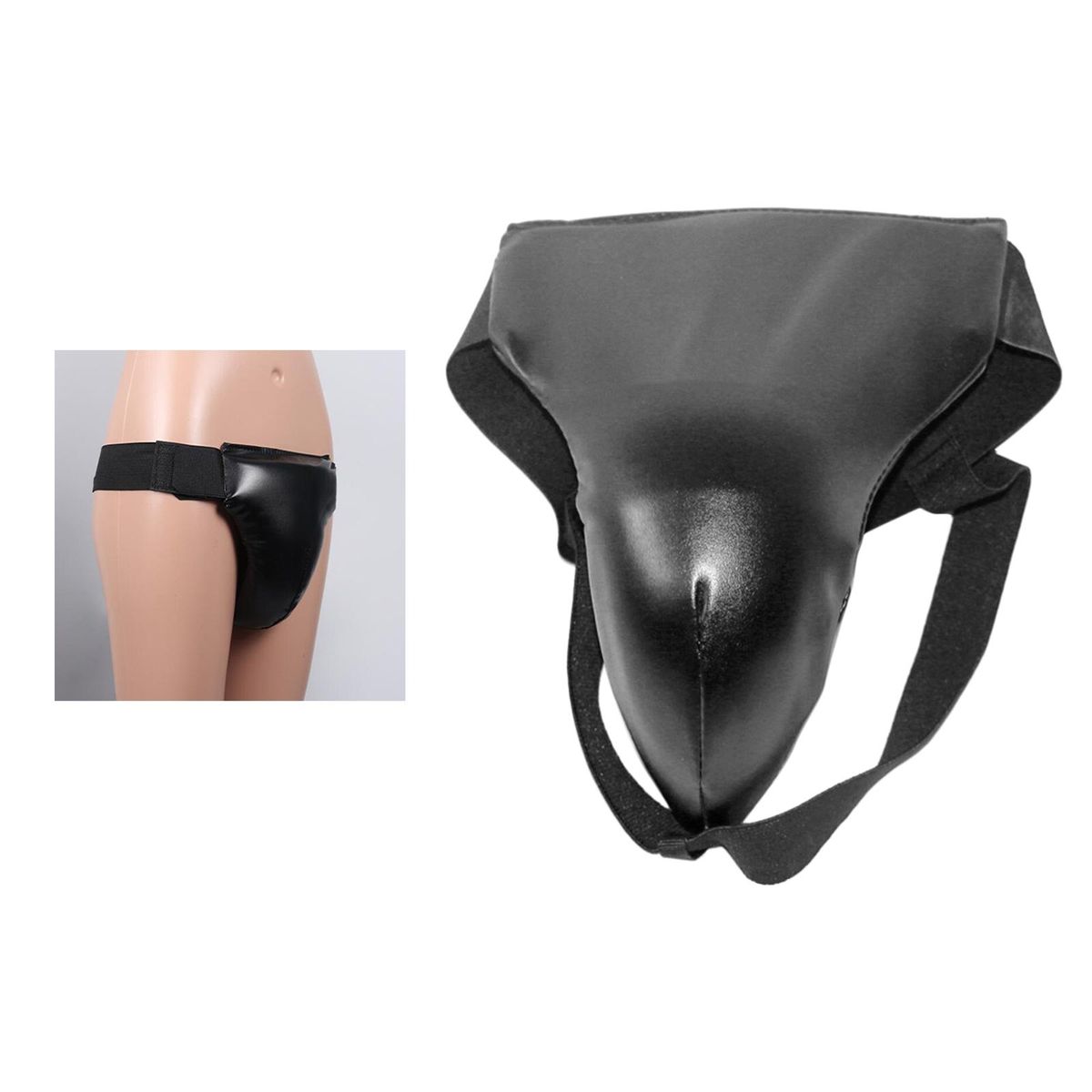 Taekwondo  Jockstrap Groin Protector Women Men MMA S Black