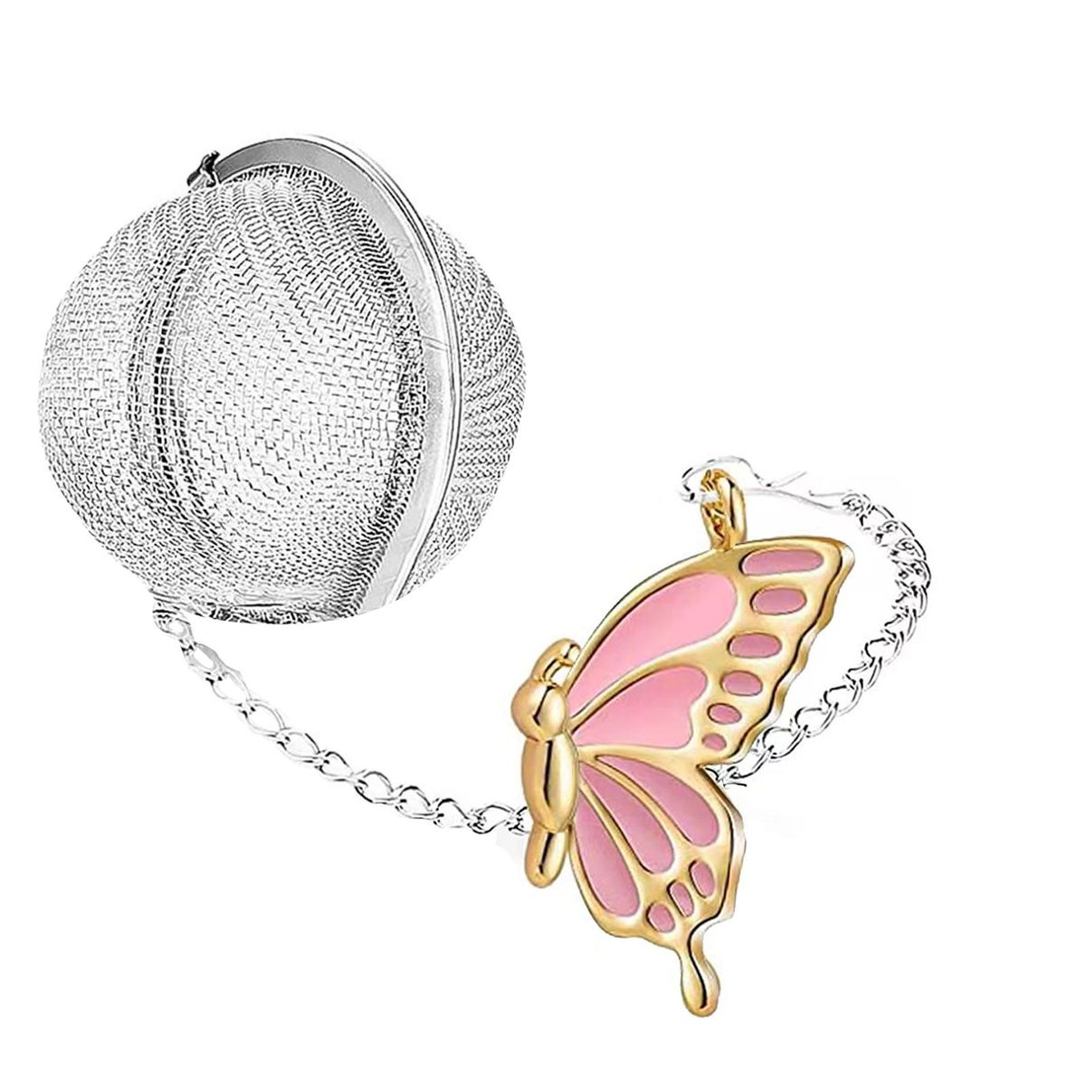 Tea Infuser Stainless Steel Loose Leaf Tea Infuser Sphere Pink