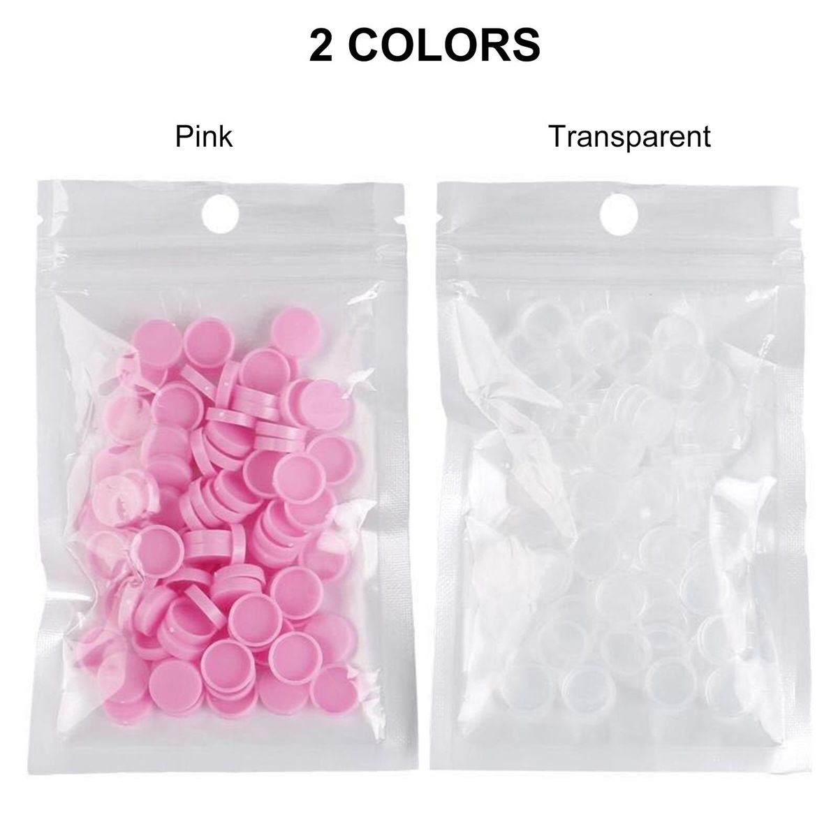 100PCS/Pack Grafting Eyelash Delay Cup Eye Lashes Glue Holder Tattoo Ink Cup Blossom Eyelash Extension Adhesive Stand Cup Ring