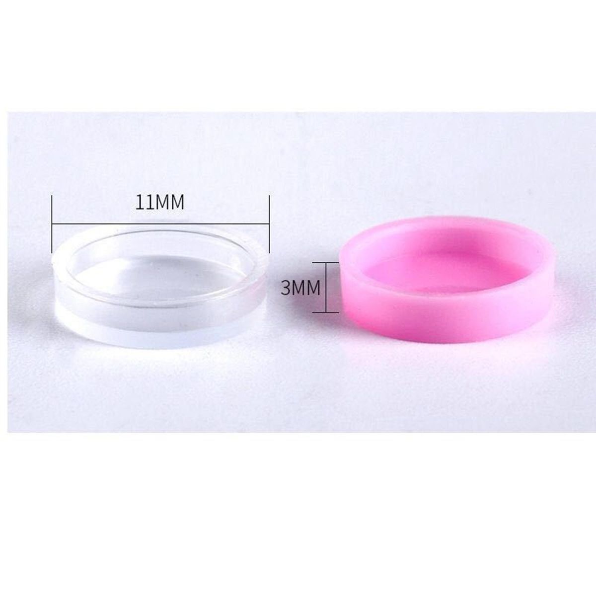 100PCS/Pack Grafting Eyelash Delay Cup Eye Lashes Glue Holder Tattoo Ink Cup Blossom Eyelash Extension Adhesive Stand Cup Ring