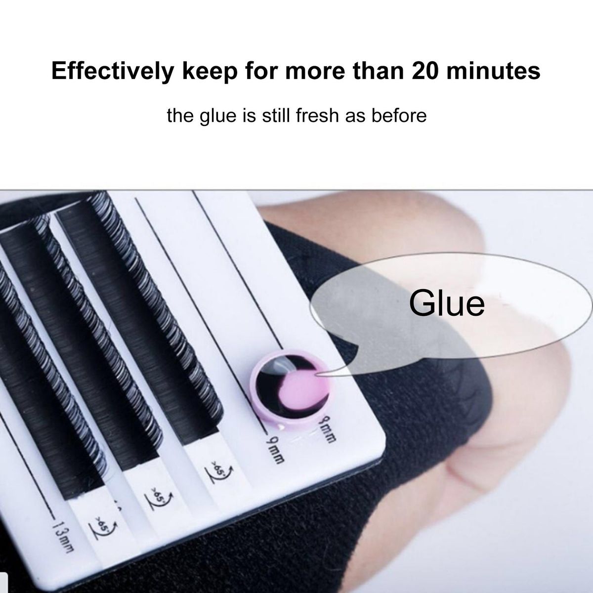 100PCS/Pack Grafting Eyelash Delay Cup Eye Lashes Glue Holder Tattoo Ink Cup Blossom Eyelash Extension Adhesive Stand Cup Ring