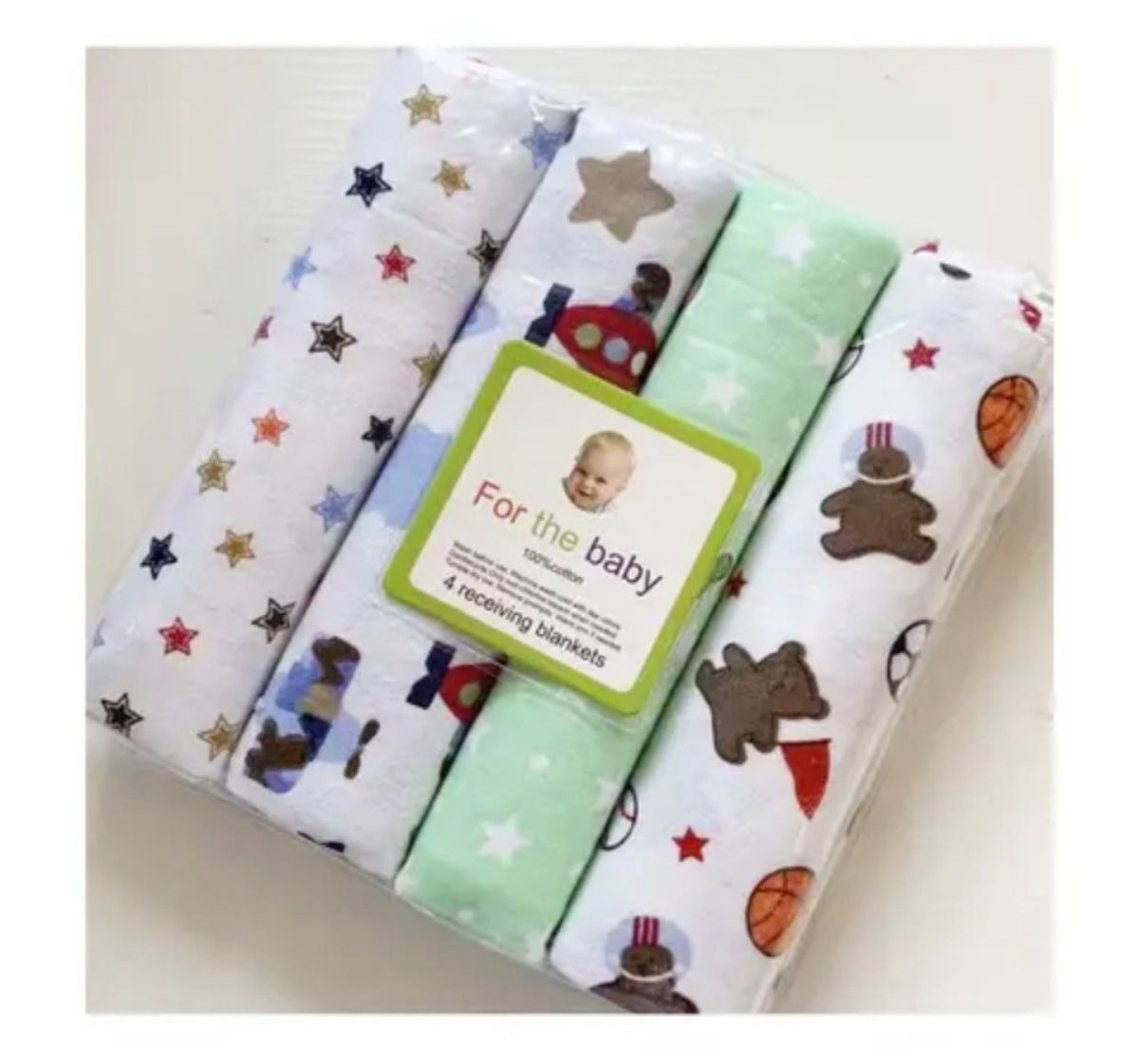 4 In 1 Receiving Blankets
