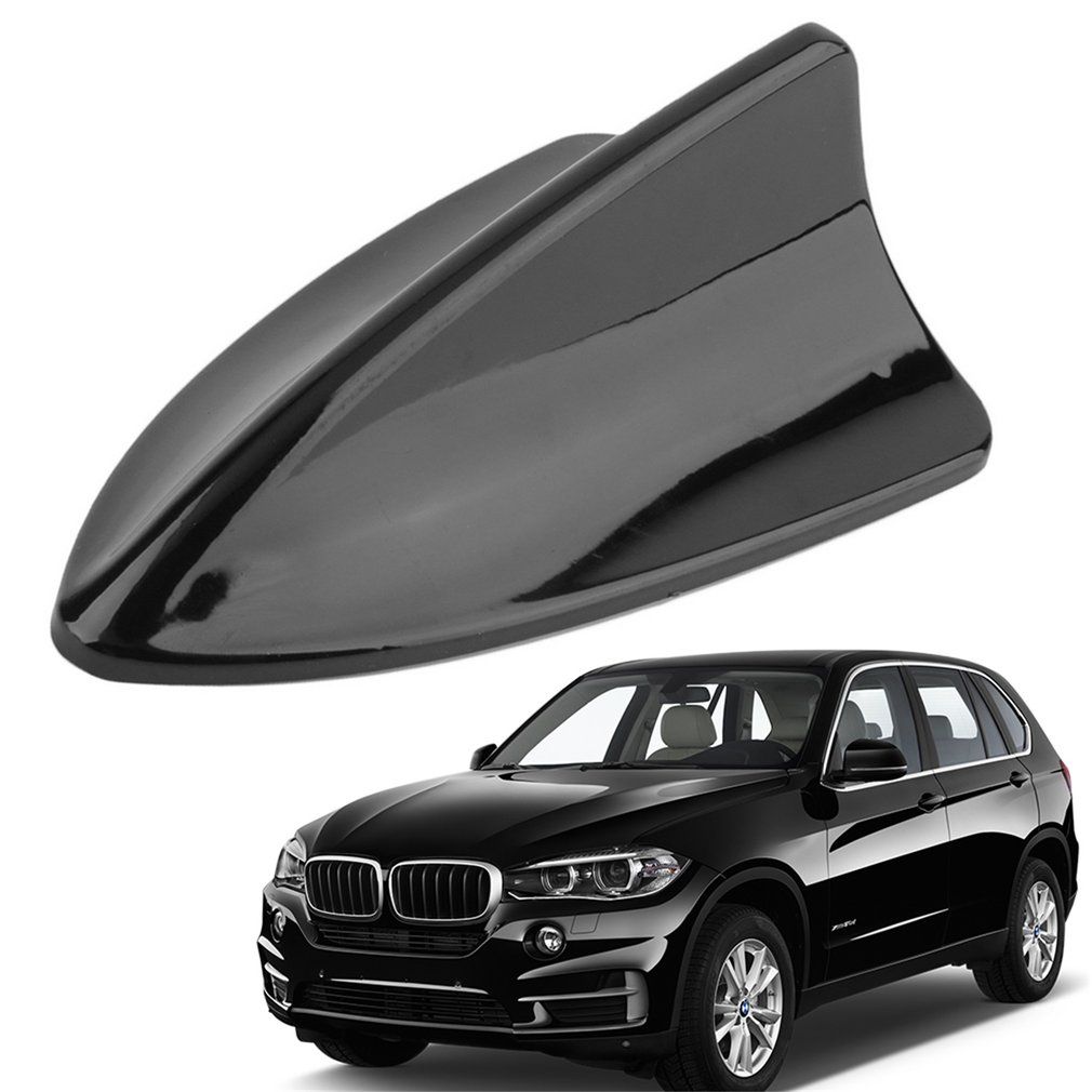 Universal Car Roof Shark Fin Decorative Aerial  Cover Sticker Base Roof Carbon Fiber Style For