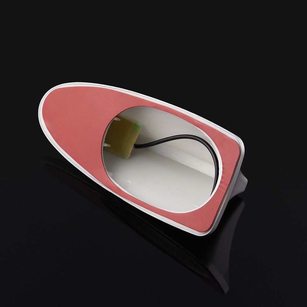 Universal Car Roof Shark Fin Decorative Aerial  Cover Sticker Base Roof Carbon Fiber Style For