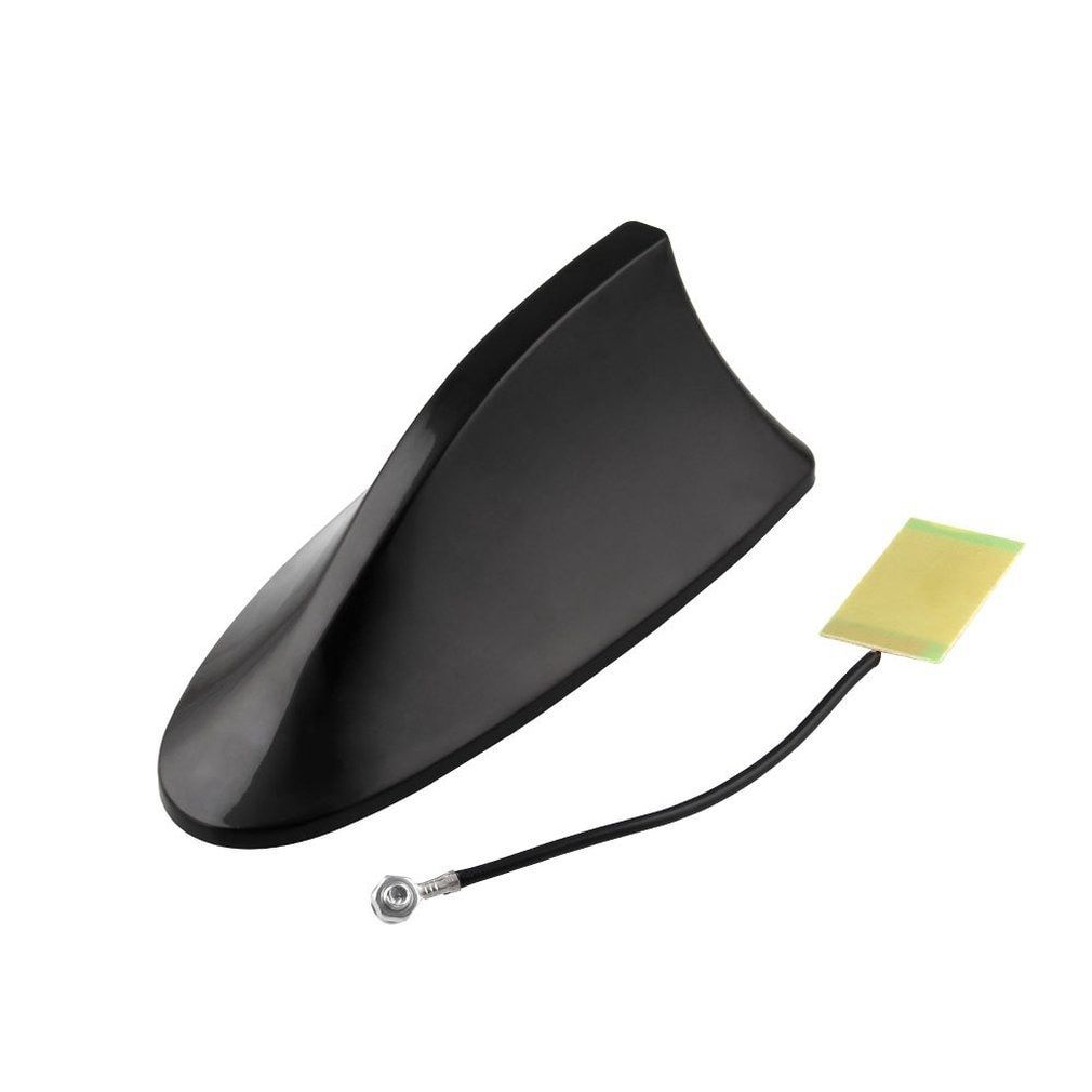 Universal Car Roof Shark Fin Decorative Aerial  Cover Sticker Base Roof Carbon Fiber Style For