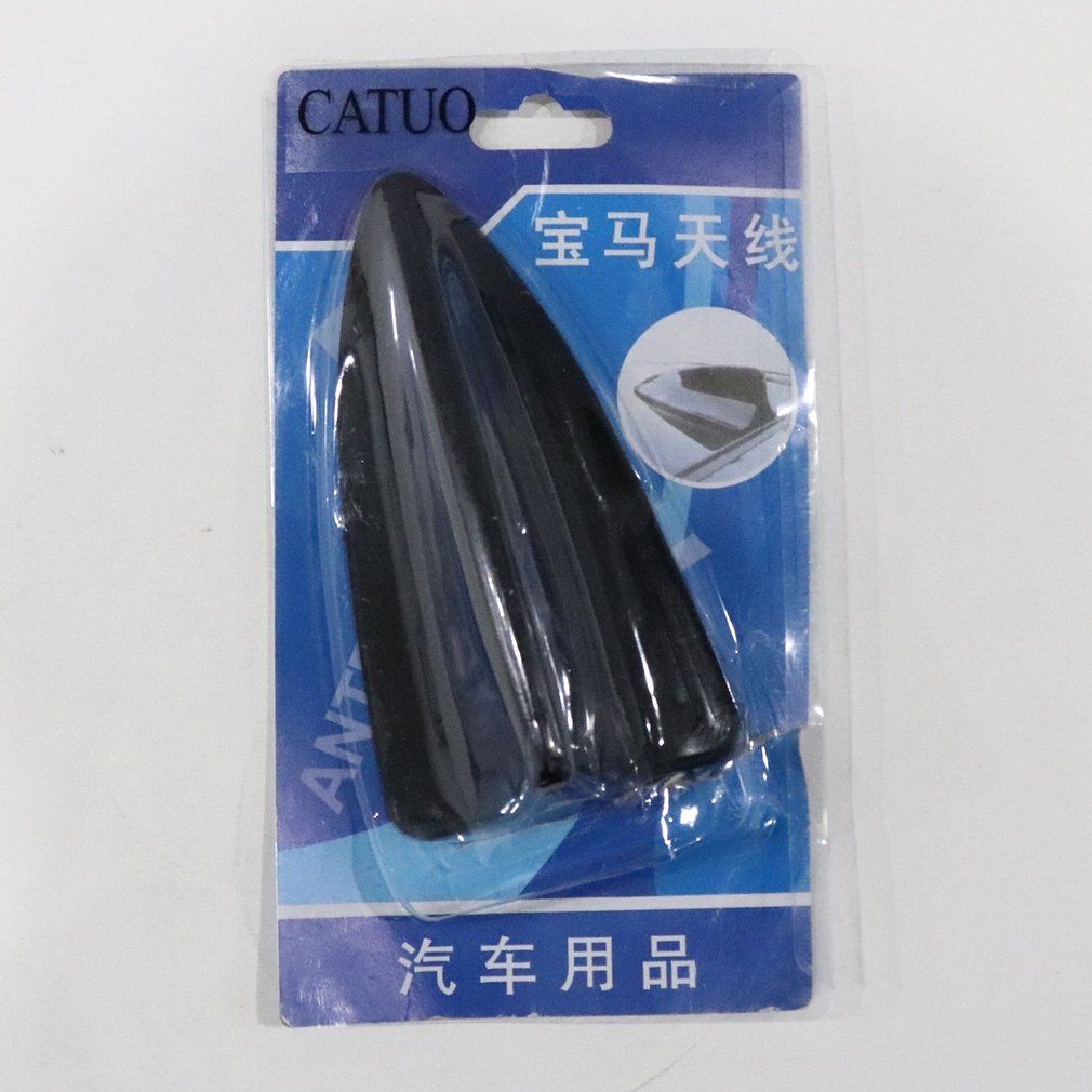 Universal Car Roof Shark Fin Decorative Aerial  Cover Sticker Base Roof Carbon Fiber Style For