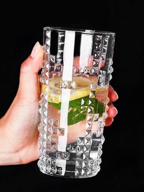 6pcs 360ml Creative Glasses Cup Wine Glass Whiskey Brandy Snifters Glass Wine Cup Personality Juice Beer Cup Household Drinkware Milk Cup